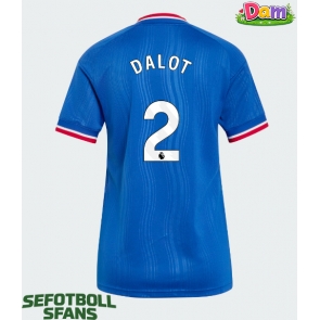 Manchester United Diogo Dalot #2 Bortatröja Kvinnor 2026-27 Kortärmad